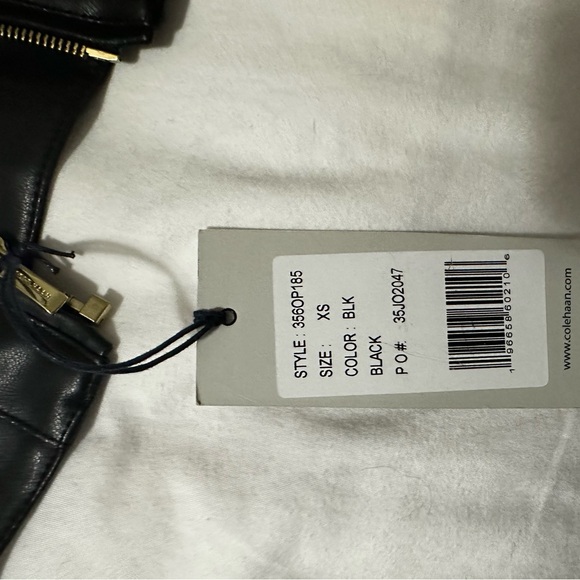 Black Faux Leather Jacket - Picture 3 of 4